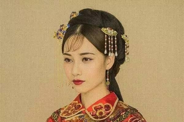 安以轩结婚照中式礼服,安以轩回门宴礼服图图7